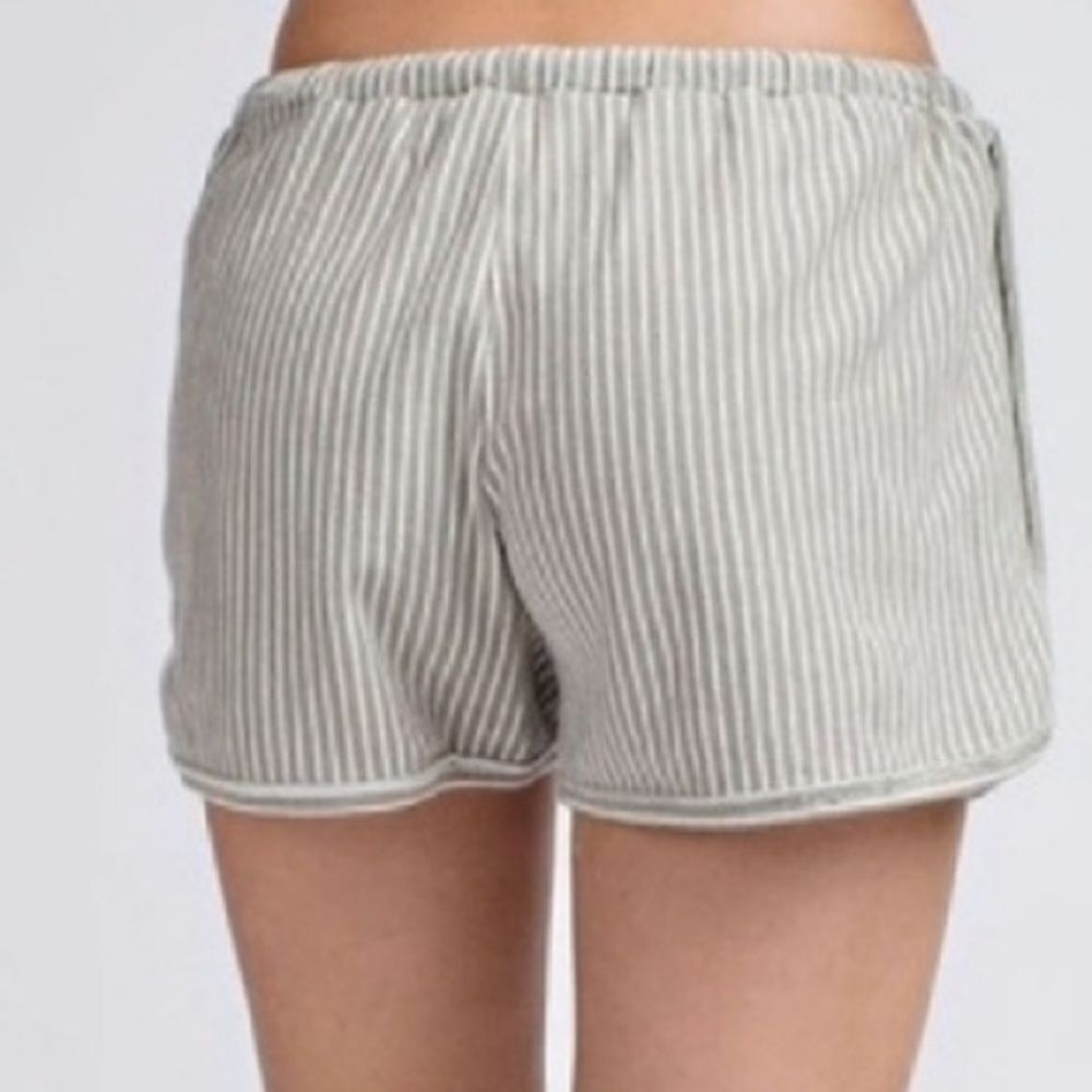 Striped Drawstring Shorts - Picture 8 of 14